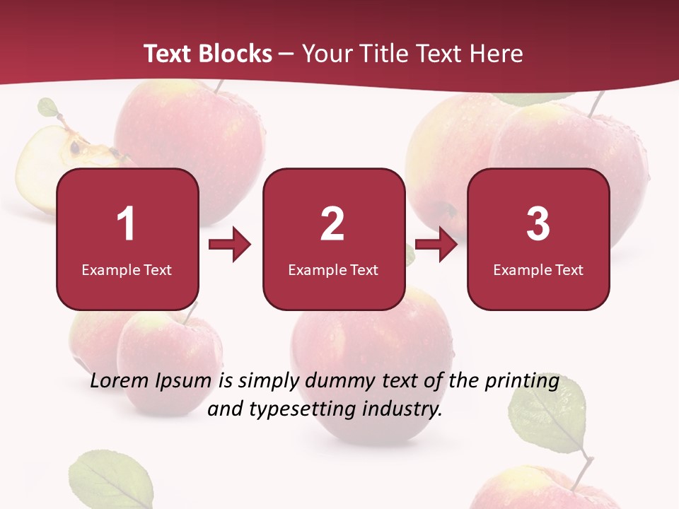 Single Apple Tasty PowerPoint Template