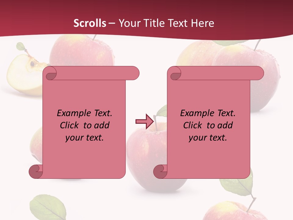 Single Apple Tasty PowerPoint Template