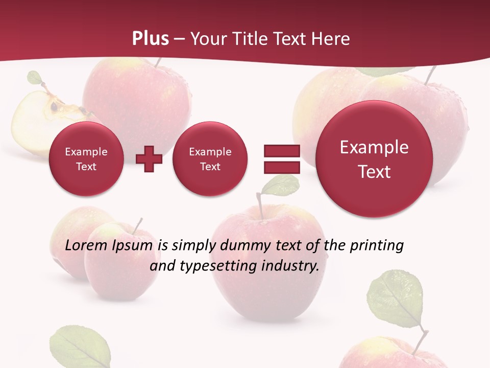 Single Apple Tasty PowerPoint Template