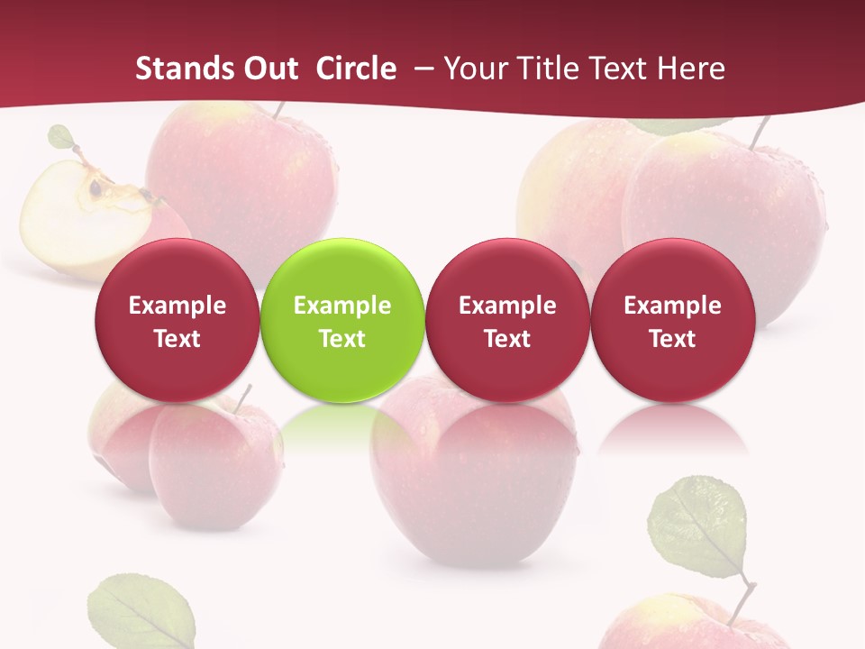 Single Apple Tasty PowerPoint Template