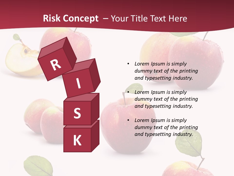 Single Apple Tasty PowerPoint Template