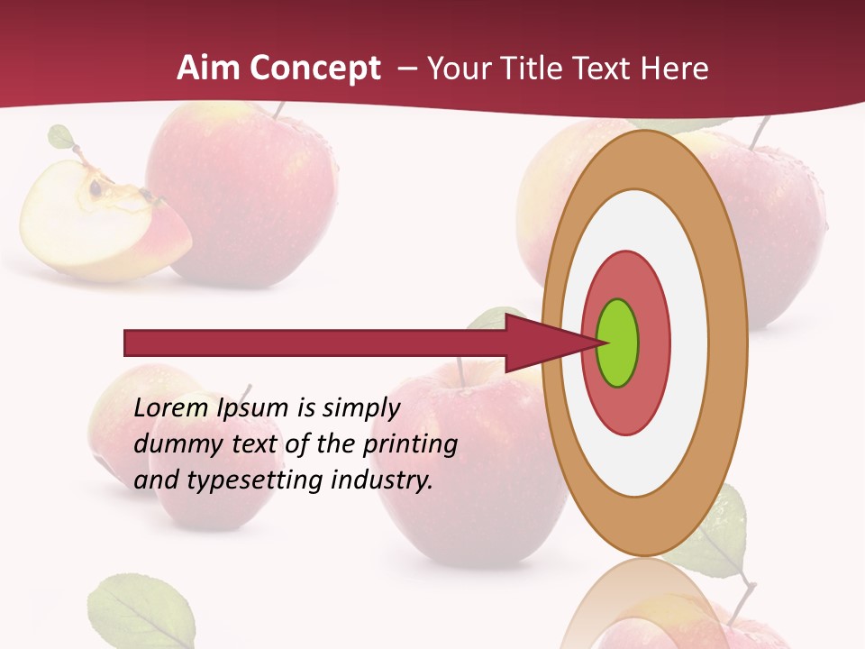 Single Apple Tasty PowerPoint Template