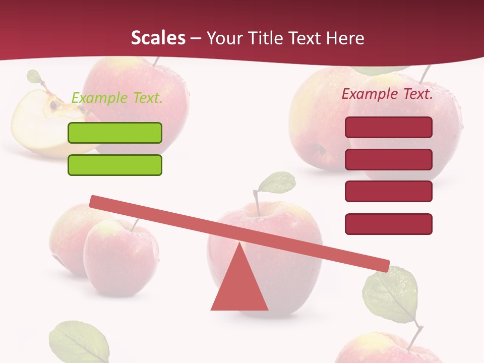 Single Apple Tasty PowerPoint Template
