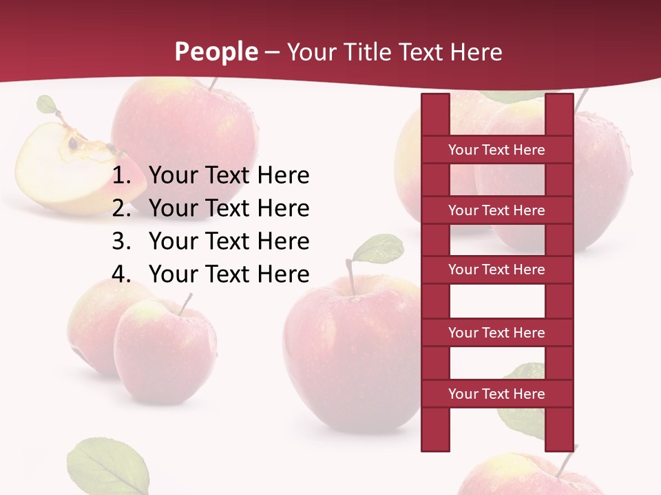 Single Apple Tasty PowerPoint Template
