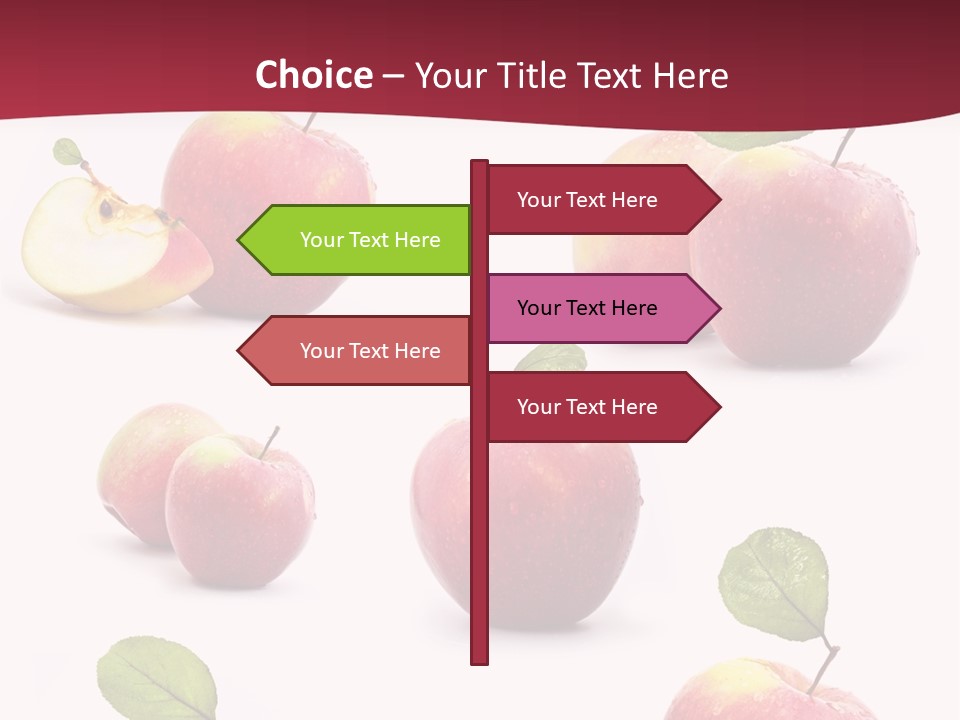 Single Apple Tasty PowerPoint Template