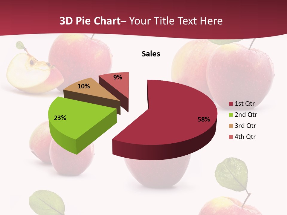 Single Apple Tasty PowerPoint Template