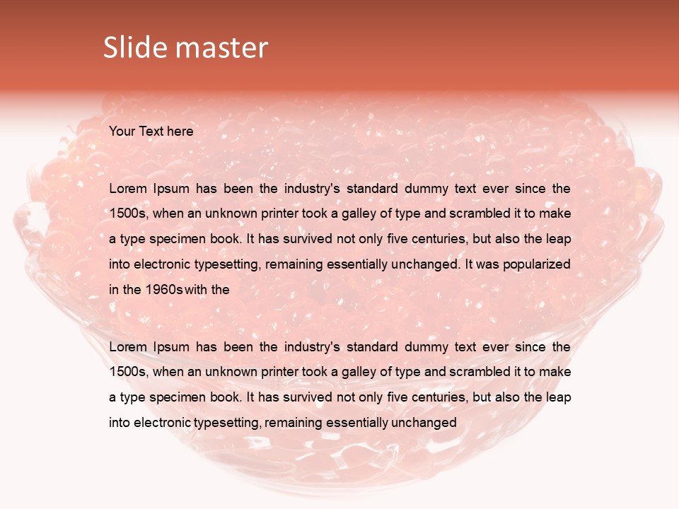 Juicy Refreshment White PowerPoint Template