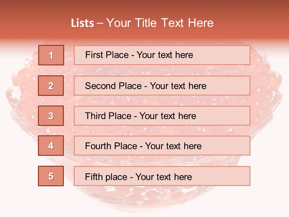 Juicy Refreshment White PowerPoint Template