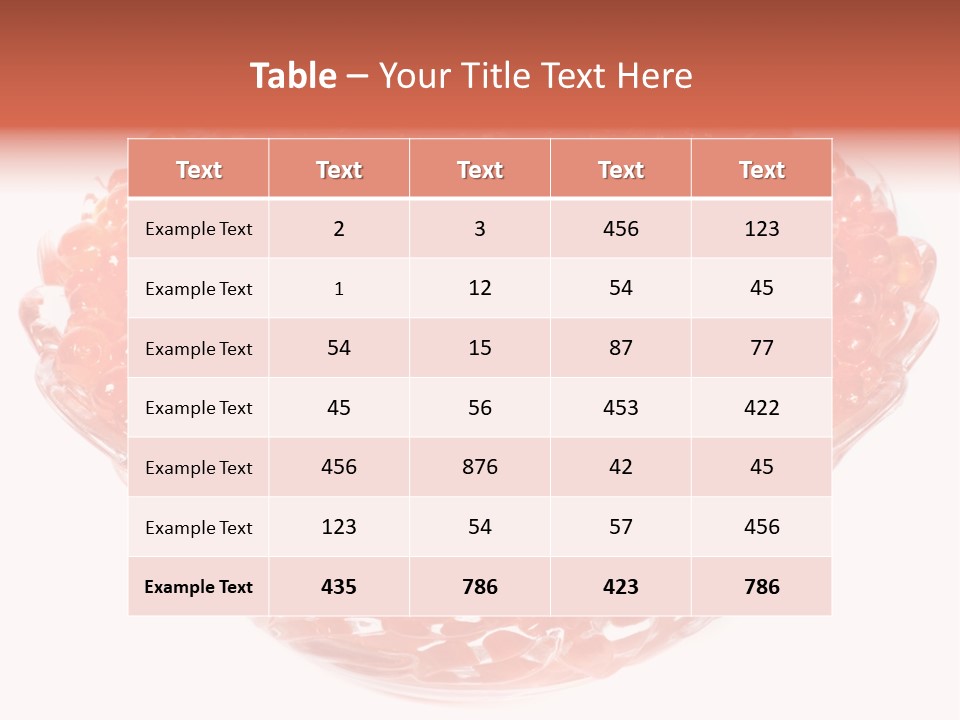 Juicy Refreshment White PowerPoint Template