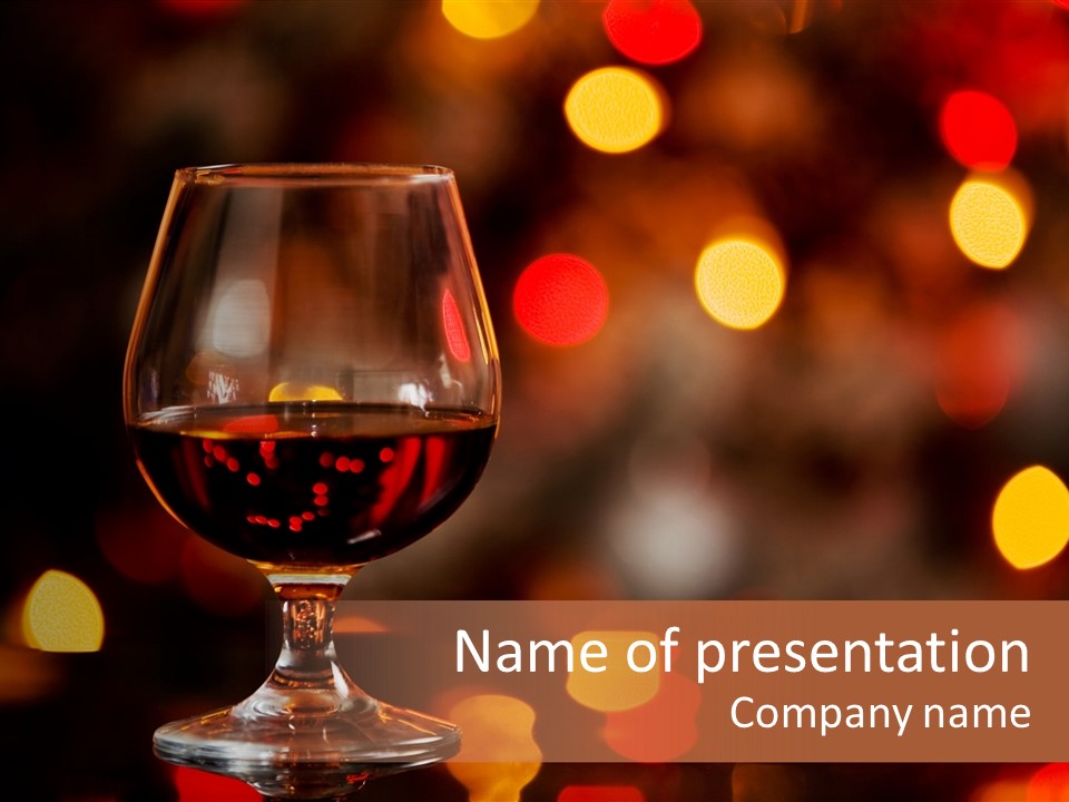 Cognac Spots Festivals PowerPoint Template