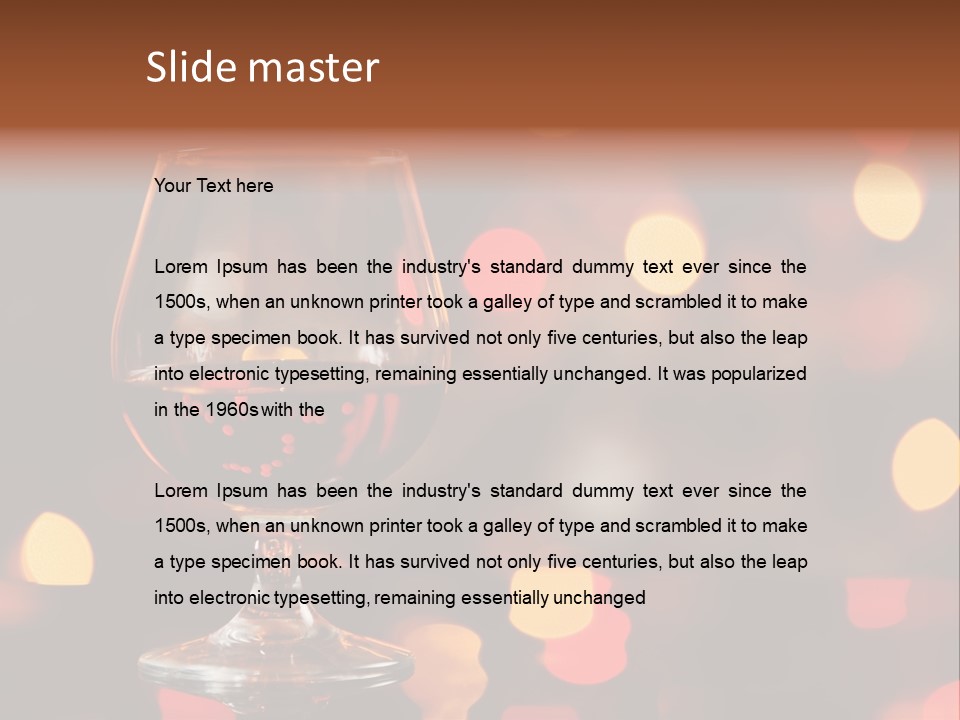 Cognac Spots Festivals PowerPoint Template