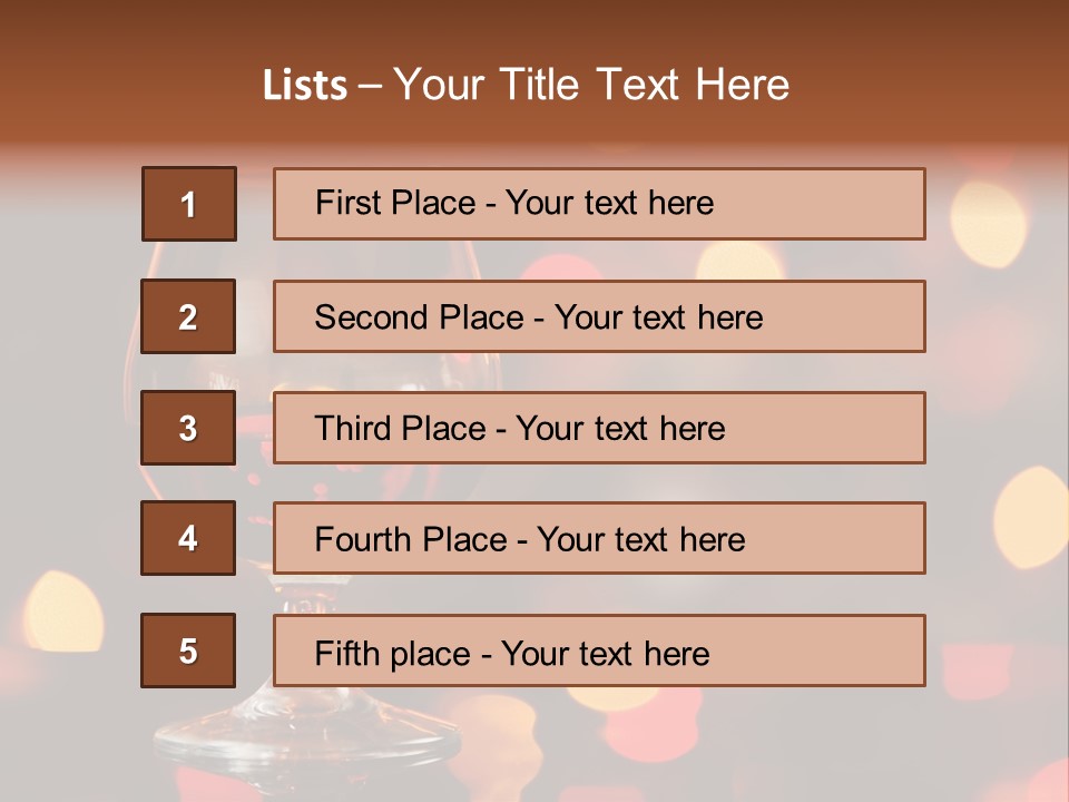 Cognac Spots Festivals PowerPoint Template