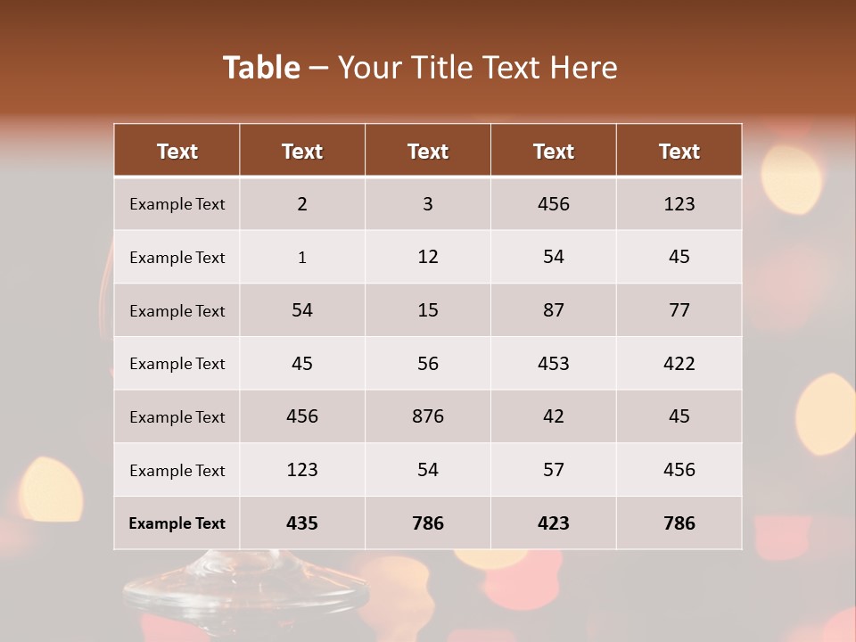 Cognac Spots Festivals PowerPoint Template