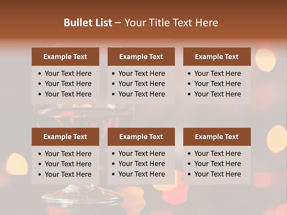 Cognac Spots Festivals PowerPoint Template