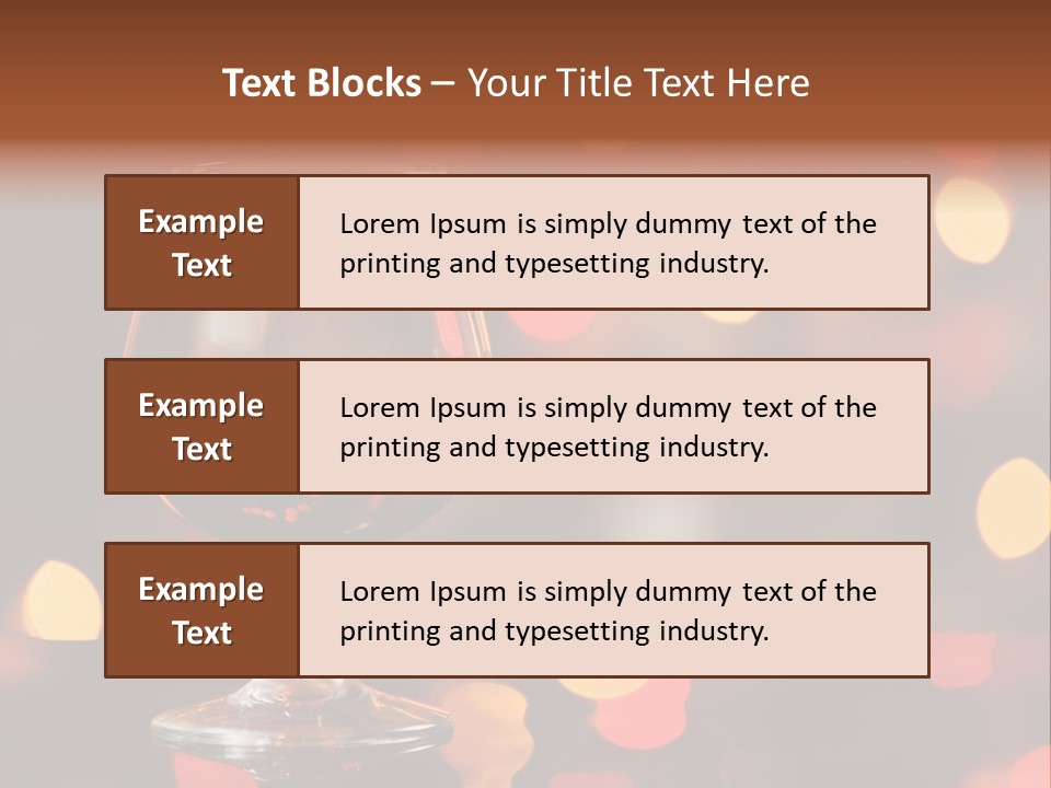 Cognac Spots Festivals PowerPoint Template