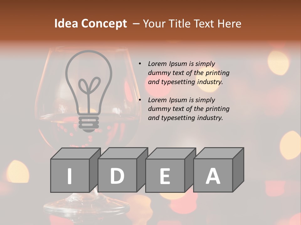 Cognac Spots Festivals PowerPoint Template