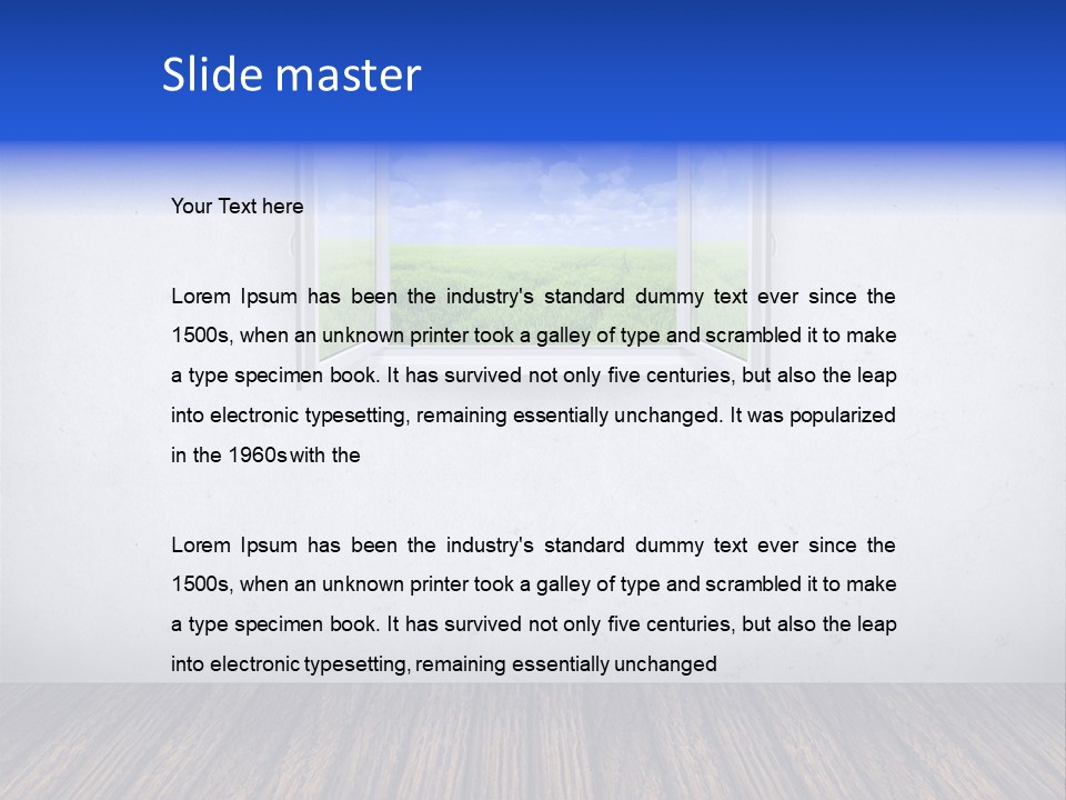 Comfort Blue Brand PowerPoint Template