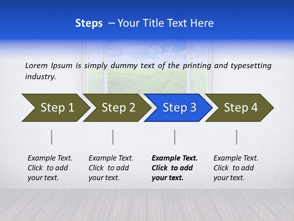 Comfort Blue Brand PowerPoint Template