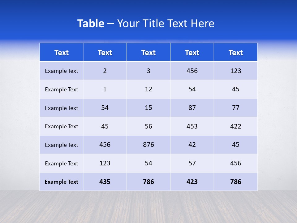 Comfort Blue Brand PowerPoint Template
