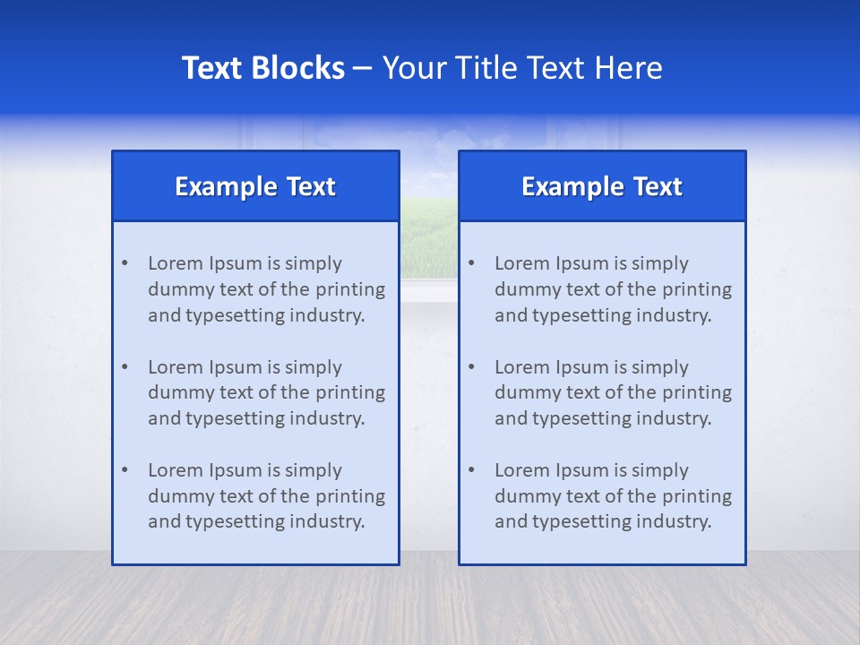 Comfort Blue Brand PowerPoint Template