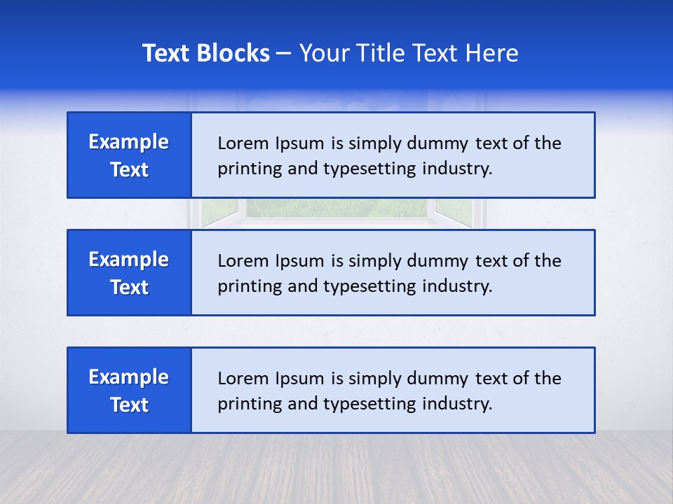 Comfort Blue Brand PowerPoint Template