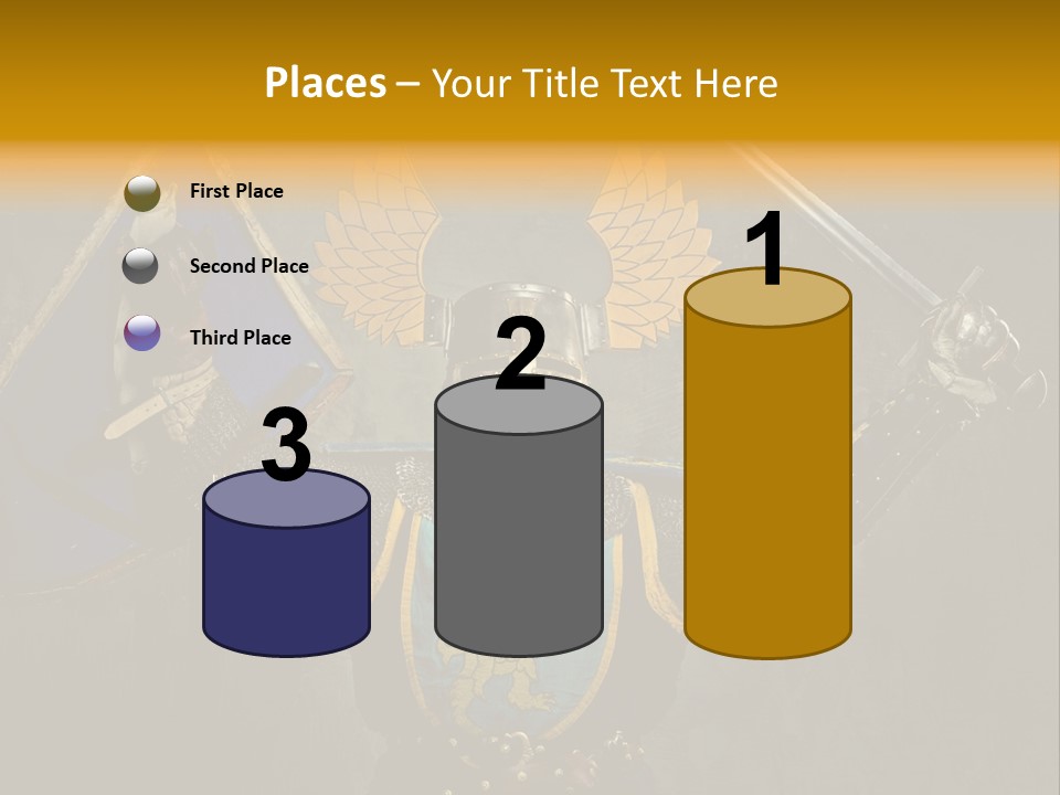 Man Combative Knight PowerPoint Template