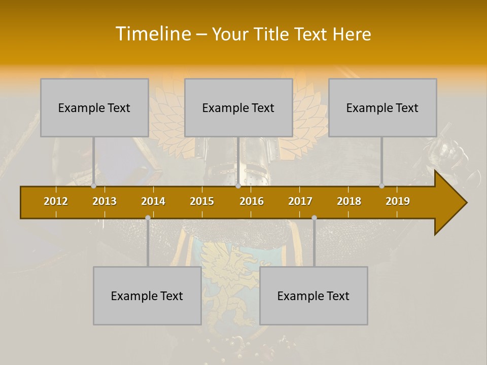 Man Combative Knight PowerPoint Template