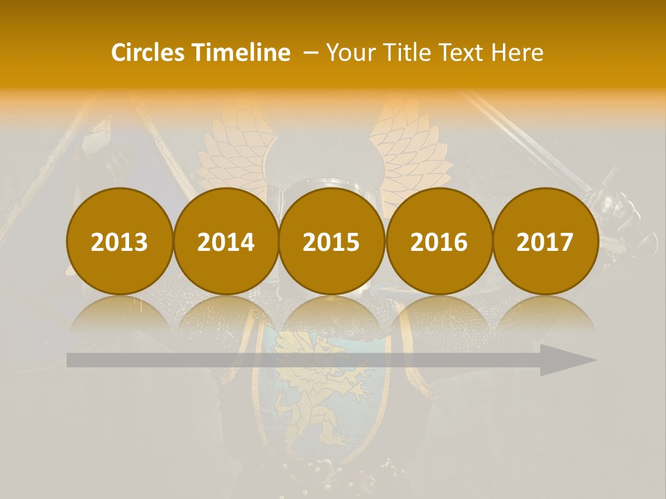 Man Combative Knight PowerPoint Template