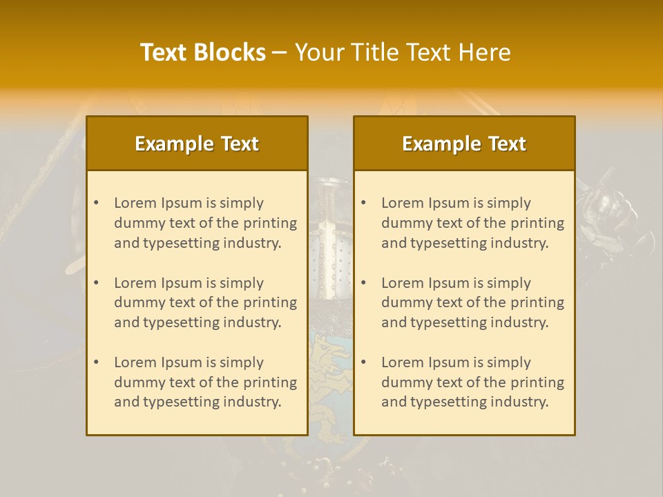 Man Combative Knight PowerPoint Template