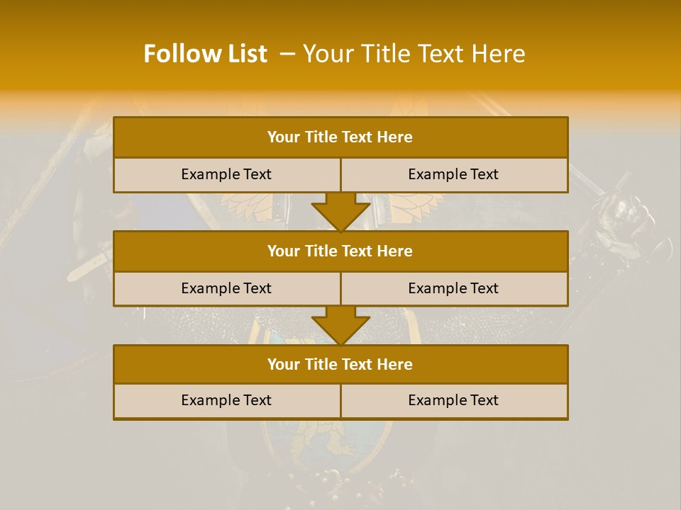 Man Combative Knight PowerPoint Template