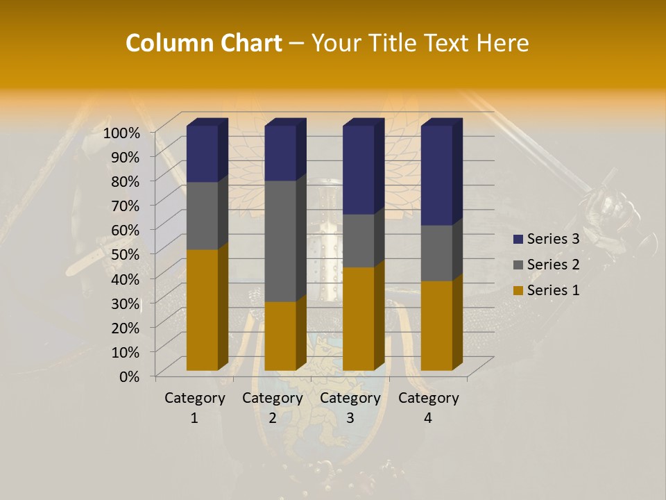 Man Combative Knight PowerPoint Template