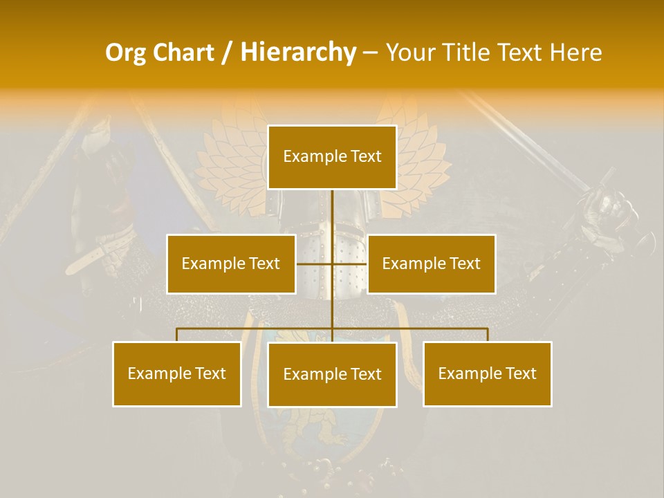 Man Combative Knight PowerPoint Template