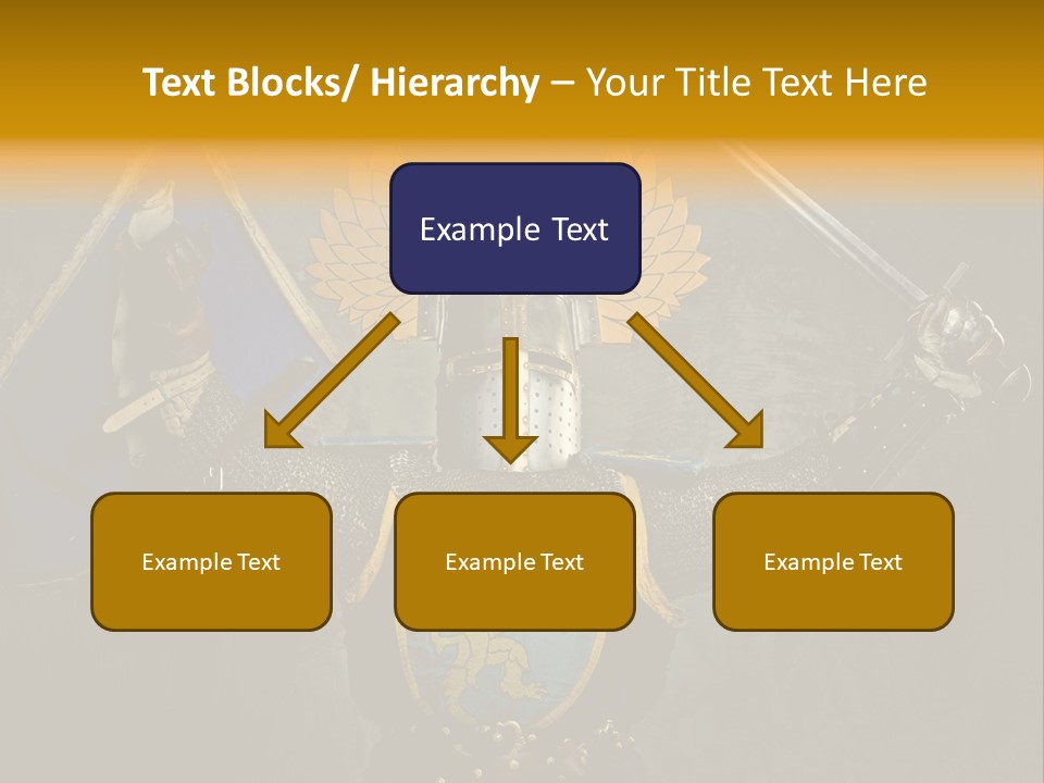 Man Combative Knight PowerPoint Template