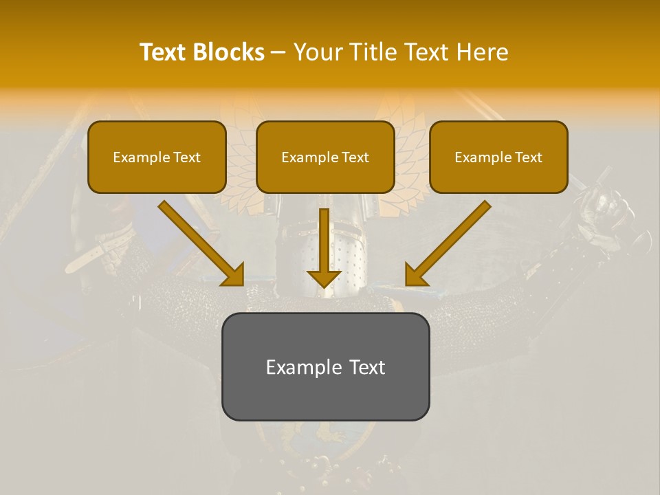 Man Combative Knight PowerPoint Template