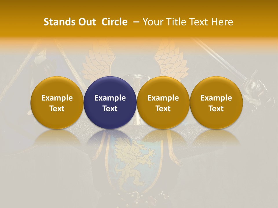 Man Combative Knight PowerPoint Template