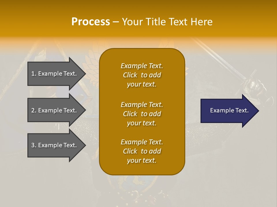 Man Combative Knight PowerPoint Template