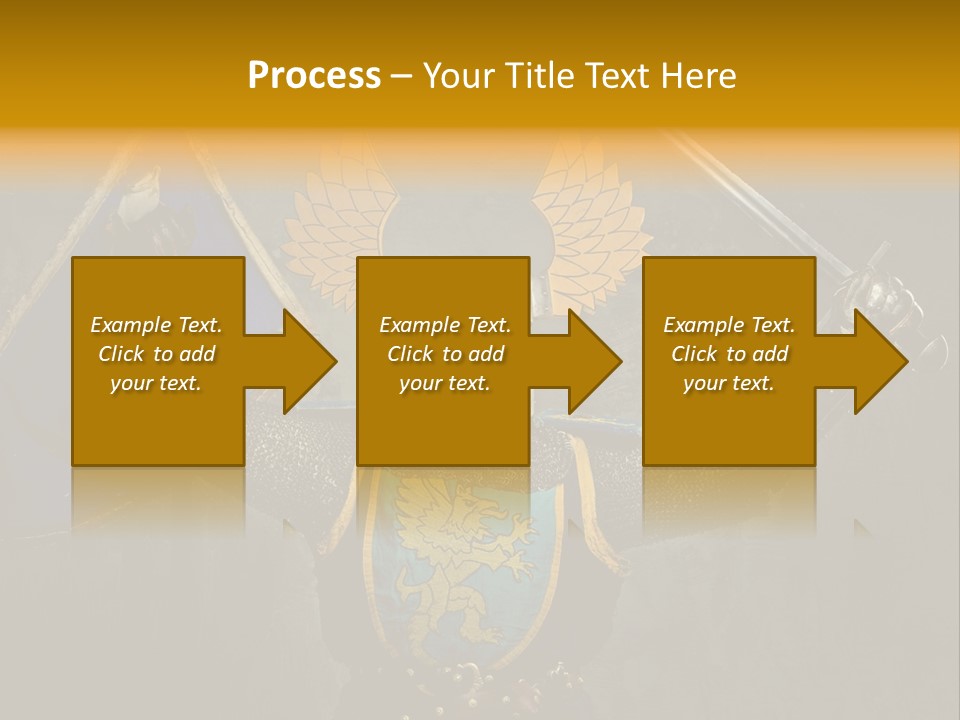 Man Combative Knight PowerPoint Template