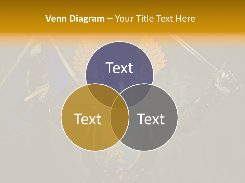 Man Combative Knight PowerPoint Template