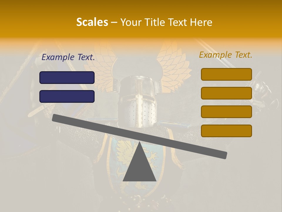 Man Combative Knight PowerPoint Template