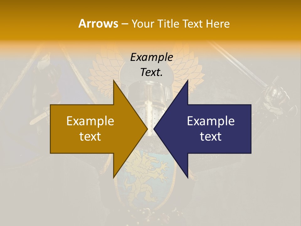 Man Combative Knight PowerPoint Template