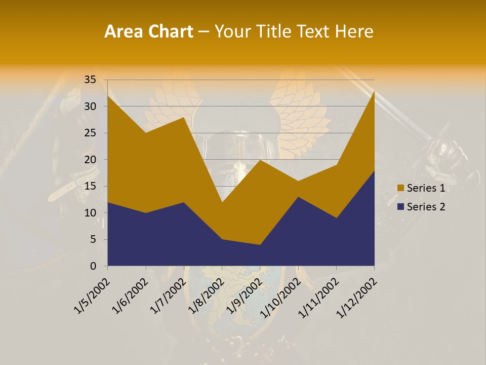 Man Combative Knight PowerPoint Template