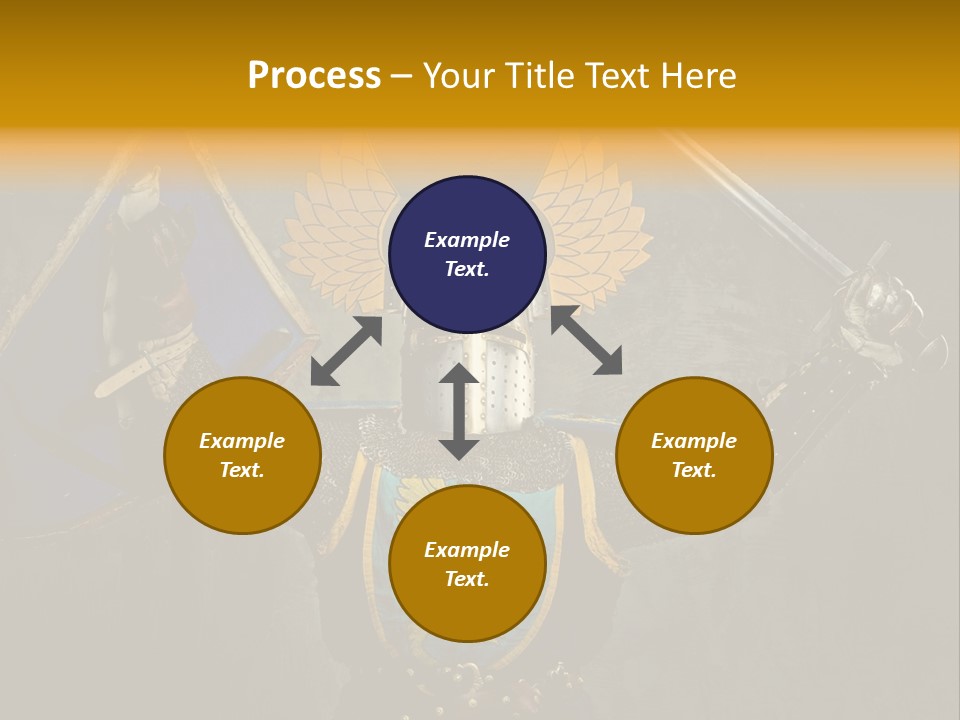 Man Combative Knight PowerPoint Template