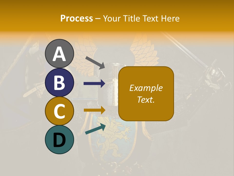 Man Combative Knight PowerPoint Template