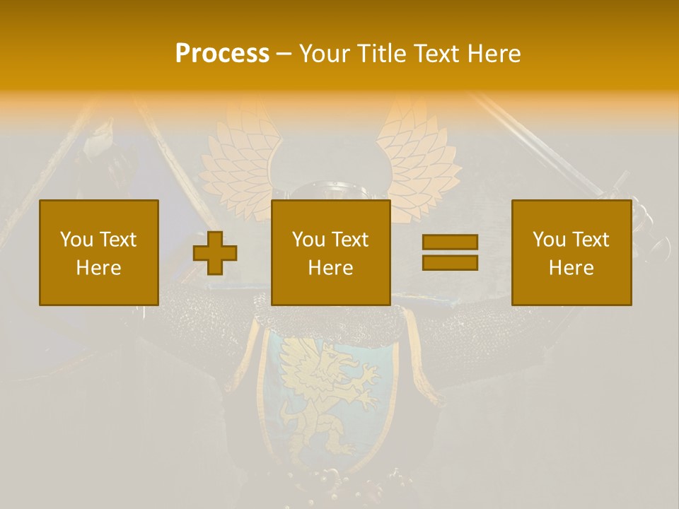 Man Combative Knight PowerPoint Template