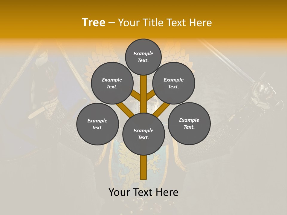 Man Combative Knight PowerPoint Template