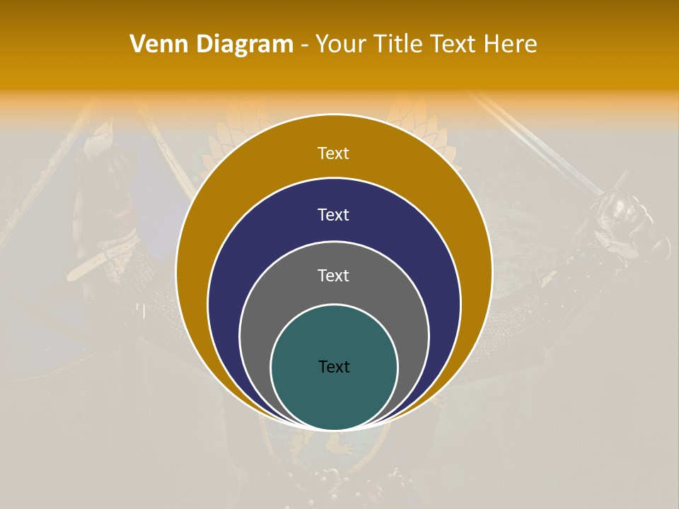Man Combative Knight PowerPoint Template