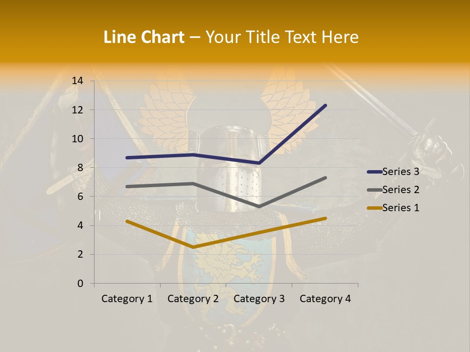 Man Combative Knight PowerPoint Template
