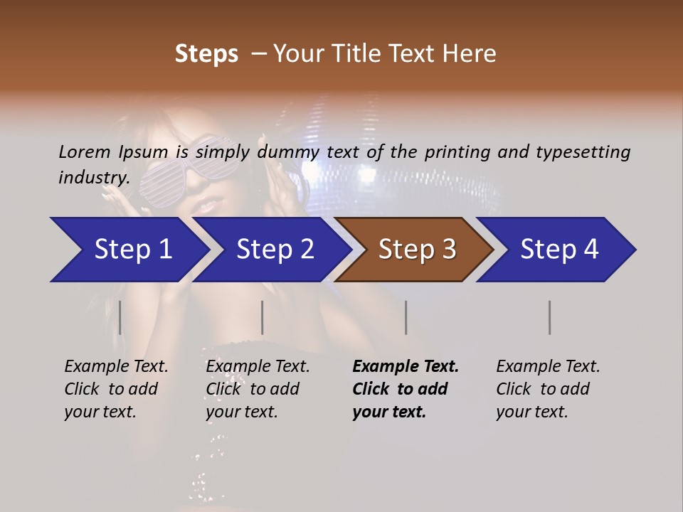 Movement Party Bling PowerPoint Template