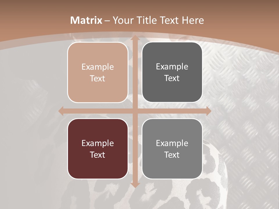 Model Animal Sensuality PowerPoint Template