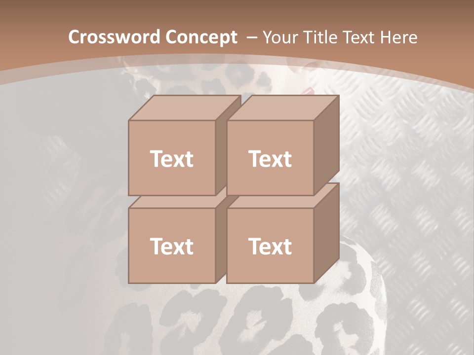 Model Animal Sensuality PowerPoint Template